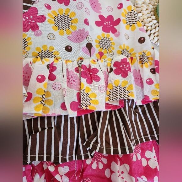 Kaf Home Bloomer Floral Ruffled Apron - Picture 5 of 5